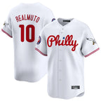 Johmsee P.Phillies #10 J.T. Realmuto Player White Phillies & Eagles Vapor Premier Limited Stitched Jerseys