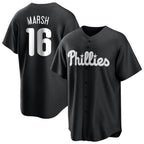 Johmsee P.Phillies #16 Brandon Marsh Player Black Alt Fashion Home Game Stitched Jerseys