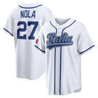 Johmsee P.Phillies #27 Aaron Nola Player White 2026 World Classic Limited Stitched Jerseys