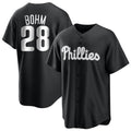 Johmsee P.Phillies #28 Alec Bohm Player Black Home Game Stitched Jerseys