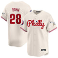 Johmsee P.Phillies #28 Alec Bohm Player Cream Phillies & Eagles Vapor Premier Limited Stitched Jerseys