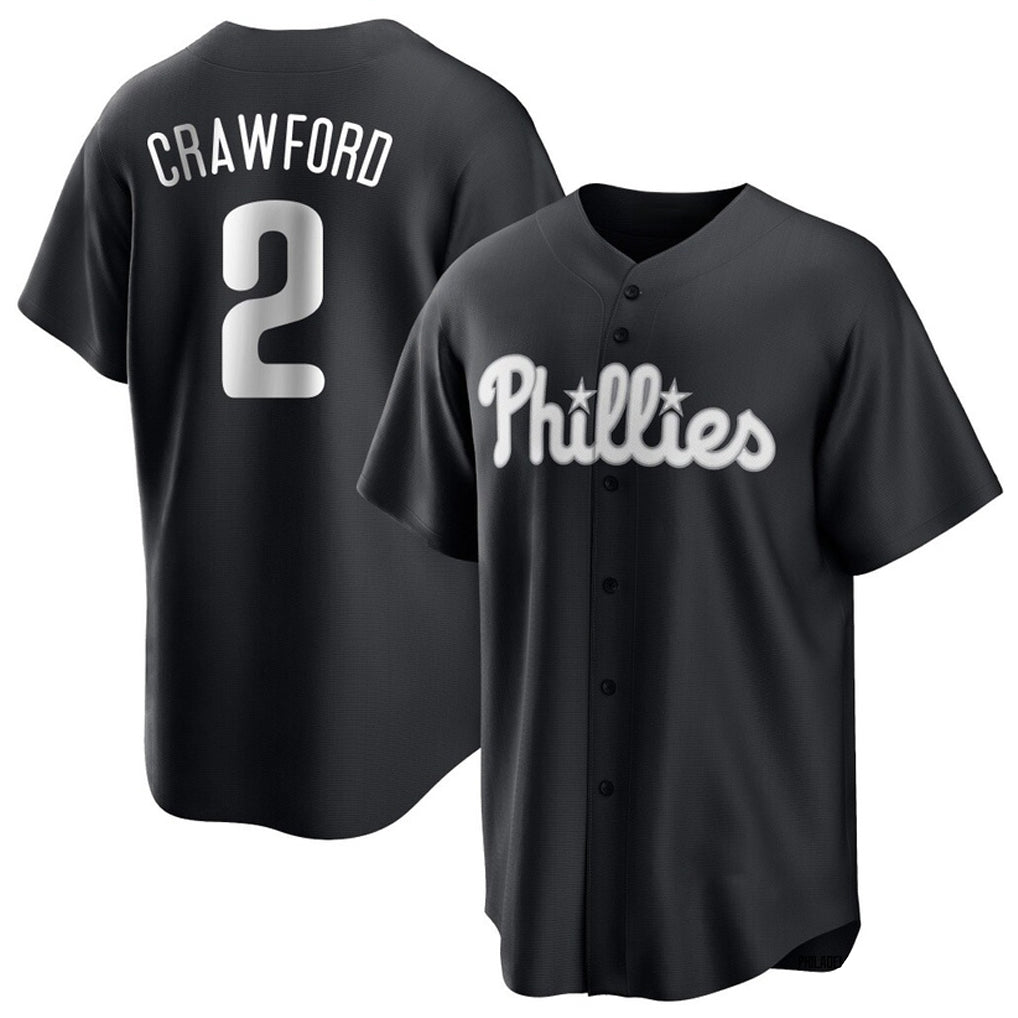 Johmsee P.Phillies #2 Justin Crawford Player Black Alt Fashion Home Game Stitched Jerseys