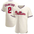 Johmsee P.Phillies #2 Justin Crawford Player Cream Home Limited Elite Stitched Jerseys