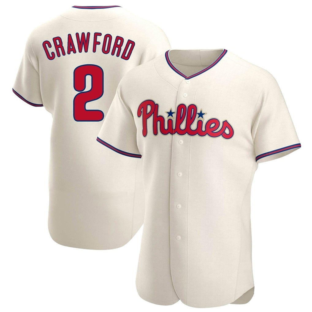 Johmsee P.Phillies #2 Justin Crawford Player Cream Home Limited Elite Stitched Jerseys