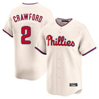 Johmsee P.Phillies #2 Justin Crawford Player Cream Home Limited Stitched Jerseys