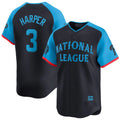 Johmsee P.Phillies #3 Bryce Harper Player Navy National League All-Star Limited Game Stitched Jerseys
