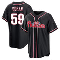 Johmsee P.Phillies #59 Jhoan Duran Player Black Fashion Out Home Game Stitched Jerseys