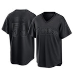 Johmsee P.Phillies #59 Jhoan Duran Player Black Pitch Fashion Limited T-shirt Stitched Jerseys