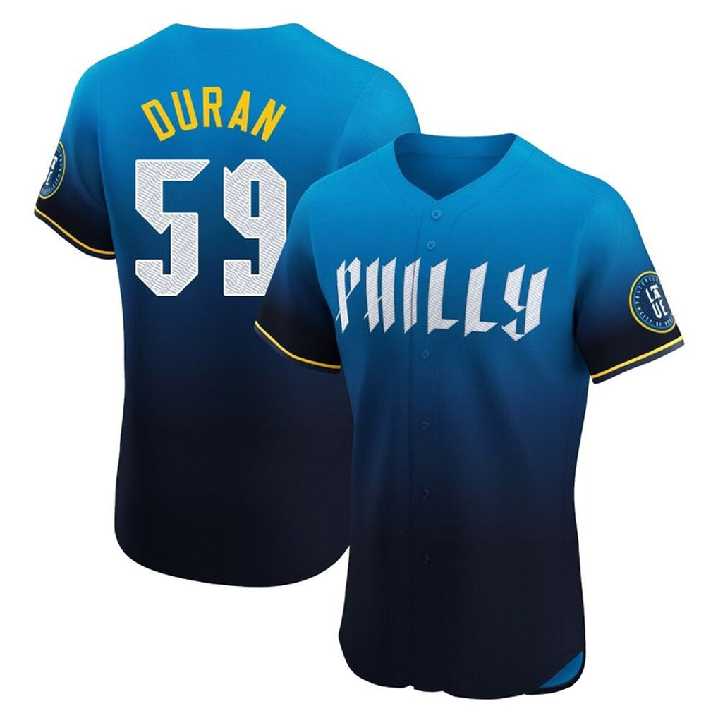 Johmsee P.Phillies #59 Jhoan Duran Player Blue City Connect Home Limited Elite Stitched Jerseys