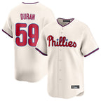 Johmsee P.Phillies #59 Jhoan Duran Player Cream Home Limited Stitched Jerseys
