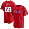Johmsee P.Phillies #59 Jhoan Duran Player Red Home Limited Stitched Jerseys