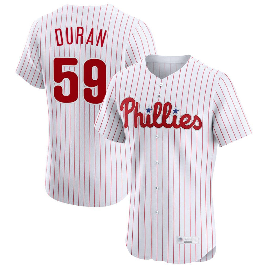 Johmsee P.Phillies #59 Jhoan Duran Player White Home Limited Elite Stitched Jerseys
