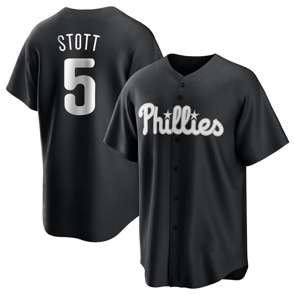Johmsee P.Phillies #5 Bryson Stott Player Black Alt Fashion Home Game Stitched Jerseys