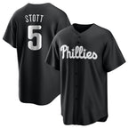 Johmsee P.Phillies #5 Bryson Stott Player Black Alt Fashion Home Game Stitched Jerseys