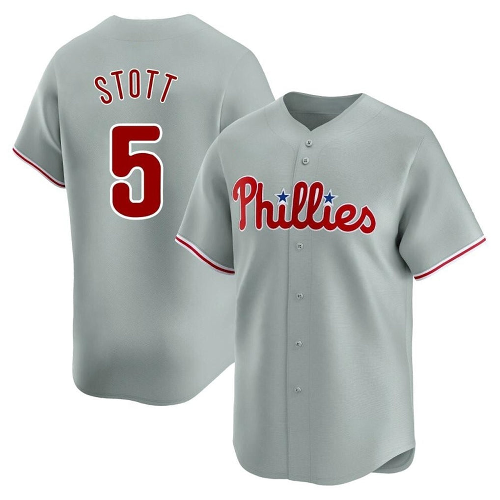 Johmsee P.Phillies #5 Bryson Stott Player Gray Home Limited Stitched Jerseys
