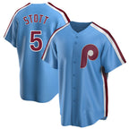 Johmsee P.Phillies #5 Bryson Stott Player Light Blue Home Game Stitched Jerseys