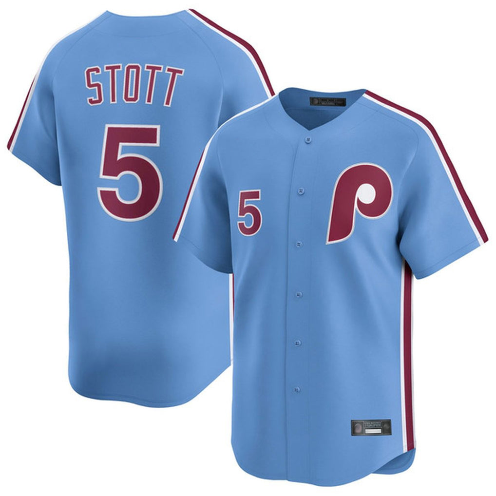Johmsee P.Phillies #5 Bryson Stott Player Light Blue Home Limited Stitched Jerseys