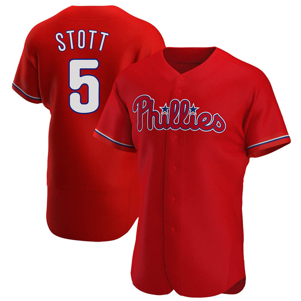 Johmsee P.Phillies #5 Bryson Stott Player Red Home Limited Elite Stitched Jerseys