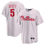 Johmsee P.Phillies #5 Bryson Stott Player White Home Game Stitched Jerseys