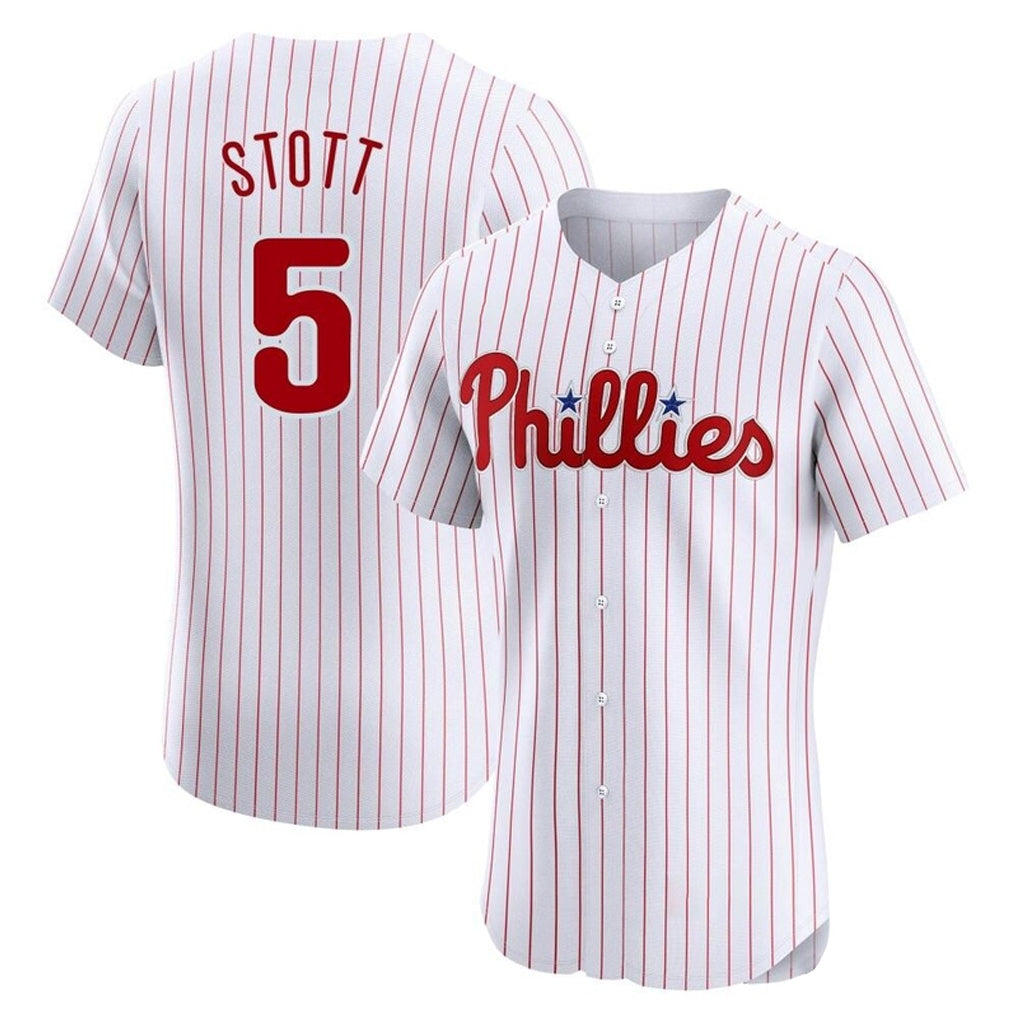 Johmsee P.Phillies #5 Bryson Stott Player White Home Limited Elite Stitched Jerseys