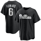 Johmsee P.Phillies #6 Ryan Howard Player Black Alt Fashion Home Game Stitched Jerseys