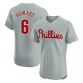 Johmsee P.Phillies #6 Ryan Howard Player Gray Home Limited Elite Stitched Jerseys