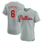 Johmsee P.Phillies #6 Ryan Howard Player Gray Home Limited Elite Stitched Jerseys