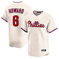 Johmsee P.Phillies #6 Ryan Howardr Player Cream Home Limited Stitched Jerseys