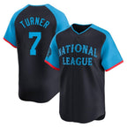 Johmsee P.Phillies #7 Trea Turner Player Navy National League All-Star Limited Game Stitched Jerseys
