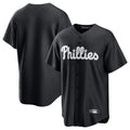 Johmsee P.Phillies Blank Player Black Alt Fashion Home Game Stitched Jerseys
