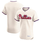 Johmsee P.Phillies Blank Player Cream Home Limited Elite Stitched Jerseys