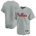 Johmsee P.Phillies Blank Player Gray Home Limited Stitched Jerseys