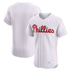 Johmsee P.Phillies Blank Player White Home Limited Elite Stitched Jerseys