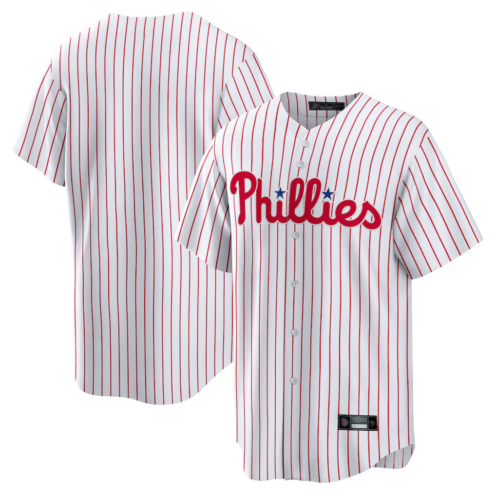 Johmsee P.Phillies Blank Player White Home Limited Game Stitched Jerseys