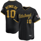 Johmsee P.Pirates #10 Bryan Reynolds Player Black Alt Home Limited Stitched Jerseys