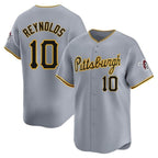 Johmsee P.Pirates #10 Bryan Reynolds Player Gray Road Home Limited Stitched Jerseys
