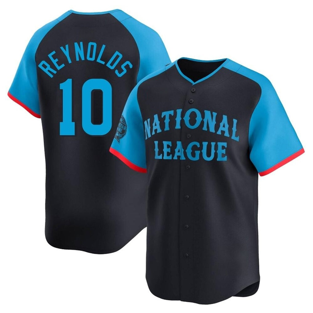 Johmsee P.Pirates #10 Bryan Reynolds Player Navy National League All-Star Home Limited Stitched Jerseys