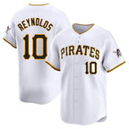 Johmsee P.Pirates #10 Bryan Reynolds Player White Home Limited Stitched Jerseys