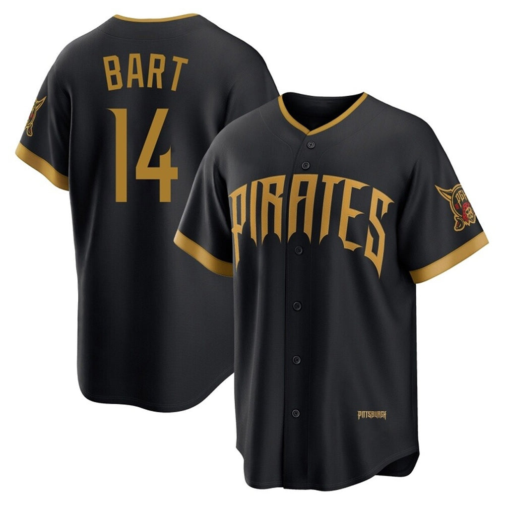 Johmsee P.Pirates #14 Joey Bart Player Black 2026 City Connect Home Game Stitched Jerseys