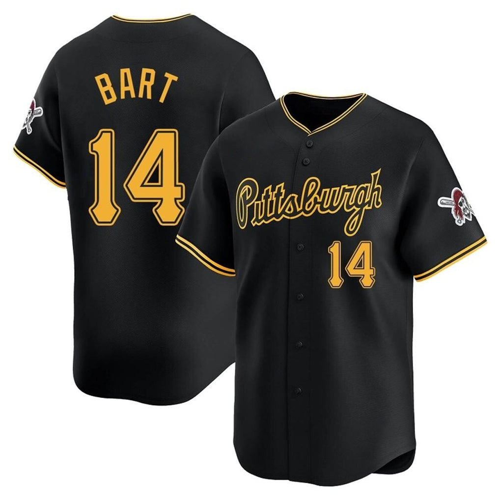 Johmsee P.Pirates #14 Joey Bart Player Black Alt Home Limited Stitched Jerseys
