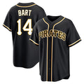 Johmsee P.Pirates #14 Joey Bart Player Black Fashion Out Home Game Stitched Jerseys