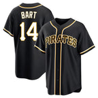 Johmsee P.Pirates #14 Joey Bart Player Black Fashion Out Home Game Stitched Jerseys