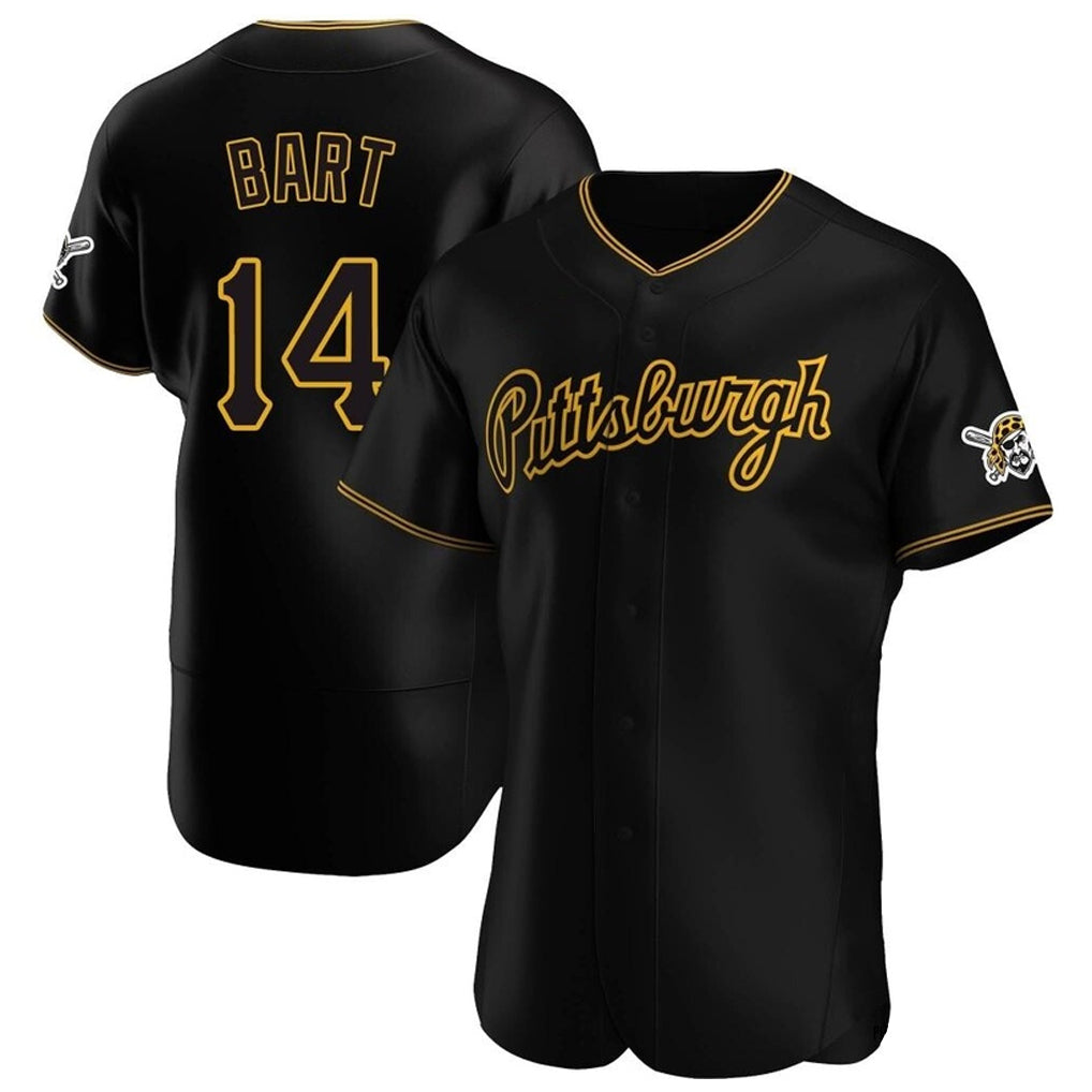 Johmsee P.Pirates #14 Joey Bart Player Black Home Limited Elite Stitched Jerseys