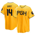 Johmsee P.Pirates #14 Joey Bart Player Gold City Connect Home Game Stitched Jerseys