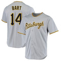 Johmsee P.Pirates #14 Joey Bart Player Gray Road Home Game Stitched Jerseys