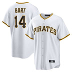Johmsee P.Pirates #14 Joey Bart Player White Home Game Stitched Jerseys