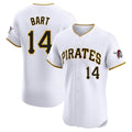 Johmsee P.Pirates #14 Joey Bart Player White Home Limited Elite Stitched Jerseys