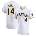 Johmsee P.Pirates #14 Joey Bart Player White Home Limited Elite Stitched Jerseys