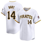 Johmsee P.Pirates #14 Joey Bart Player White Home Limited Stitched Jerseys