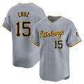 Johmsee P.Pirates #15 Oneil Cruz Player Gray Road Home Limited Stitched Jerseys